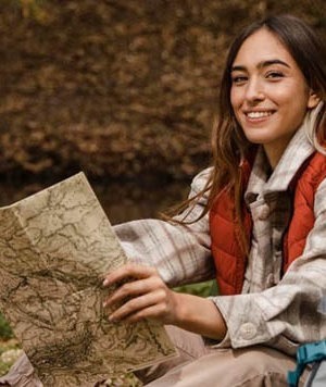 Départ de circuits de randonnées au camping