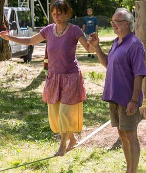 Activité de plein au camping